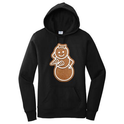 Funny Adult Sex Joke Naughty Gingerbread Boobs Christmas Holiday Matching Couple Women's Pullover Hoodie