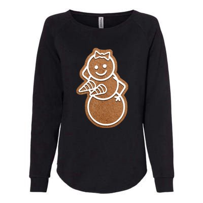 Funny Adult Sex Joke Naughty Gingerbread Boobs Christmas Holiday Matching Couple Womens California Wash Sweatshirt