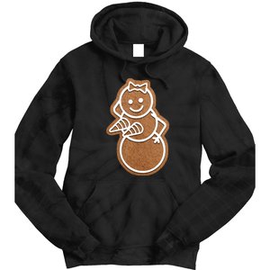 Funny Adult Sex Joke Naughty Gingerbread Boobs Christmas Holiday Matching Couple Tie Dye Hoodie