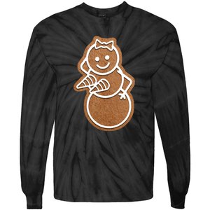 Funny Adult Sex Joke Naughty Gingerbread Boobs Christmas Holiday Matching Couple Tie-Dye Long Sleeve Shirt