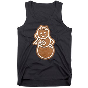 Funny Adult Sex Joke Naughty Gingerbread Boobs Christmas Holiday Matching Couple Tank Top