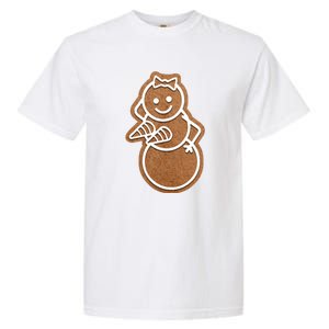 Funny Adult Sex Joke Naughty Gingerbread Boobs Christmas Holiday Matching Couple Garment-Dyed Heavyweight T-Shirt