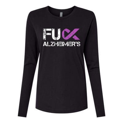 Funny Alzheimer Support Desease Awareness Womens Cotton Relaxed Long Sleeve T-Shirt