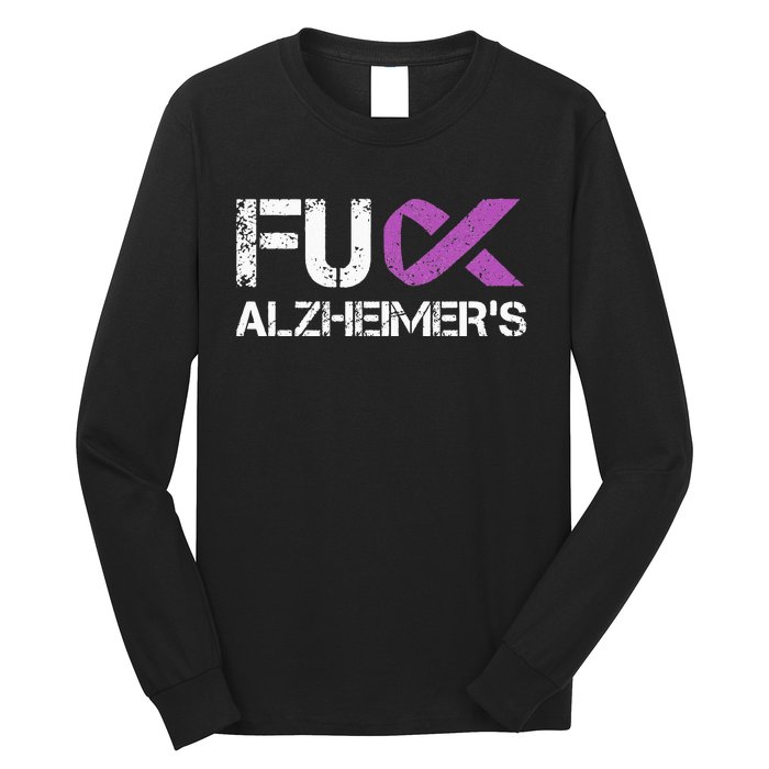 Funny Alzheimer Support Desease Awareness Long Sleeve Shirt