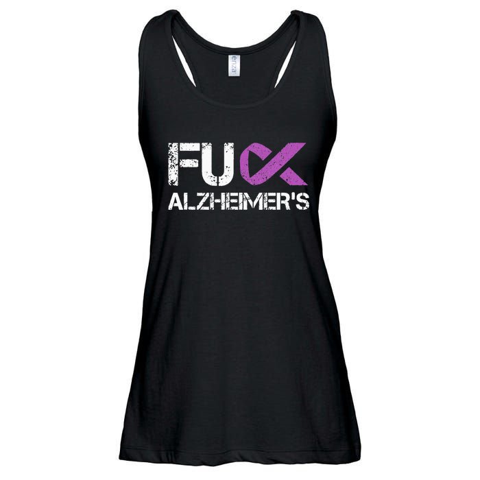 Funny Alzheimer Support Desease Awareness Ladies Essential Flowy Tank