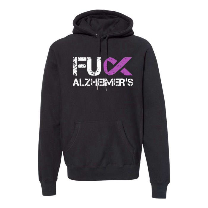 Funny Alzheimer Support Desease Awareness Premium Hoodie