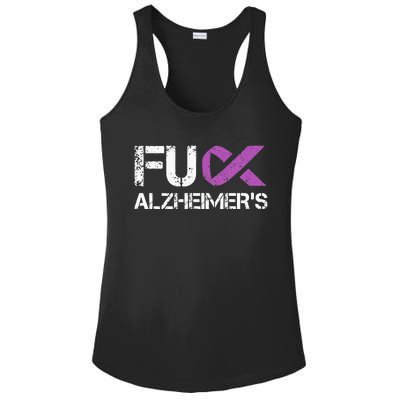 Funny Alzheimer Support Desease Awareness Ladies PosiCharge Competitor Racerback Tank