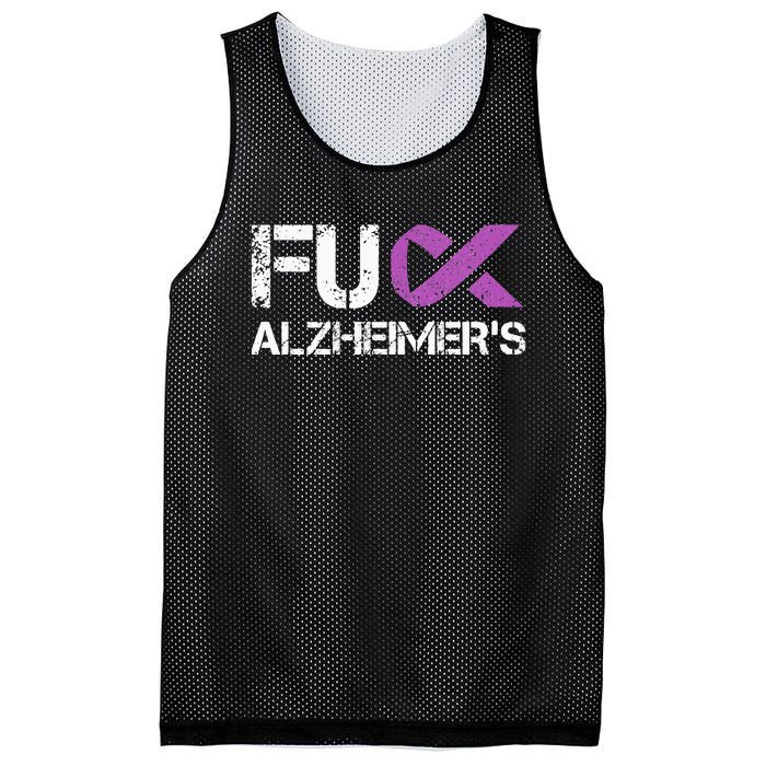 Funny Alzheimer Support Desease Awareness Mesh Reversible Basketball Jersey Tank