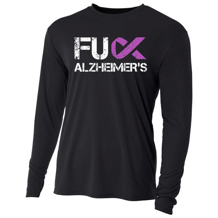 Funny Alzheimer Support Desease Awareness Cooling Performance Long Sleeve Crew