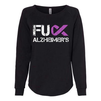 Funny Alzheimer Support Desease Awareness Womens California Wash Sweatshirt