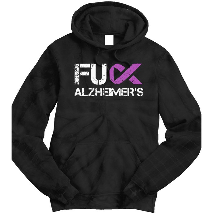 Funny Alzheimer Support Desease Awareness Tie Dye Hoodie