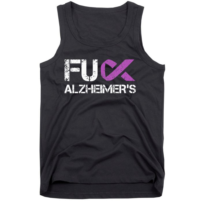 Funny Alzheimer Support Desease Awareness Tank Top