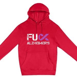 Funny Alzheimer Support Desease Awareness Premium Pullover Hoodie