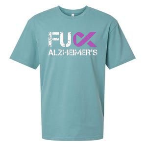 Funny Alzheimer Support Desease Awareness Sueded Cloud Jersey T-Shirt