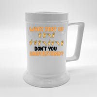 Funny American Sign Language Gift For Men Women Deaf Mute Beer Stein