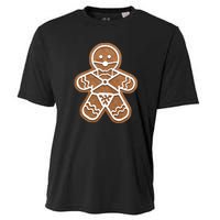 Funny Adult Sex Joke Naughty Gingerbread Christmas Holiday Matching Couple Cooling Performance Crew T-Shirt