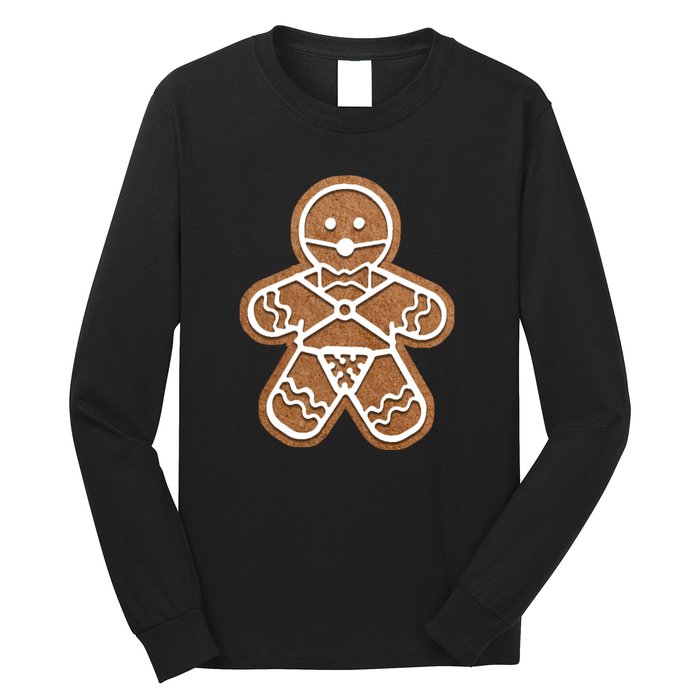 Funny Adult Sex Joke Naughty Gingerbread Christmas Holiday Matching Couple Long Sleeve Shirt