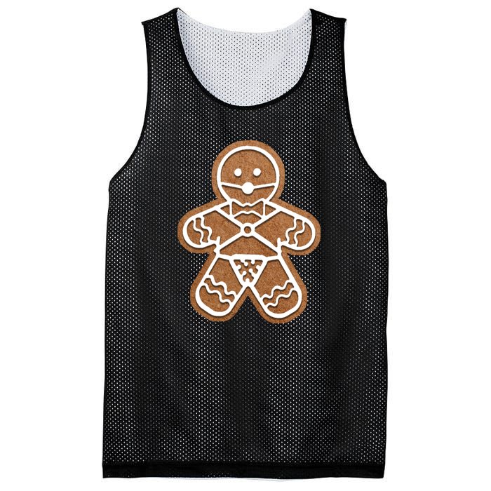 Funny Adult Sex Joke Naughty Gingerbread Christmas Holiday Matching Couple Mesh Reversible Basketball Jersey Tank