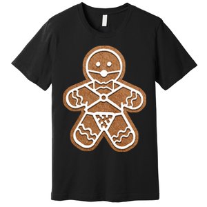 Funny Adult Sex Joke Naughty Gingerbread Christmas Holiday Matching Couple Premium T-Shirt