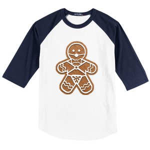 Funny Adult Sex Joke Naughty Gingerbread Christmas Holiday Matching Couple Baseball Sleeve Shirt