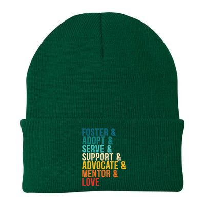 Foster Adopt Serve Support Advocate Mentor Love Adoption Knit Cap Winter Beanie