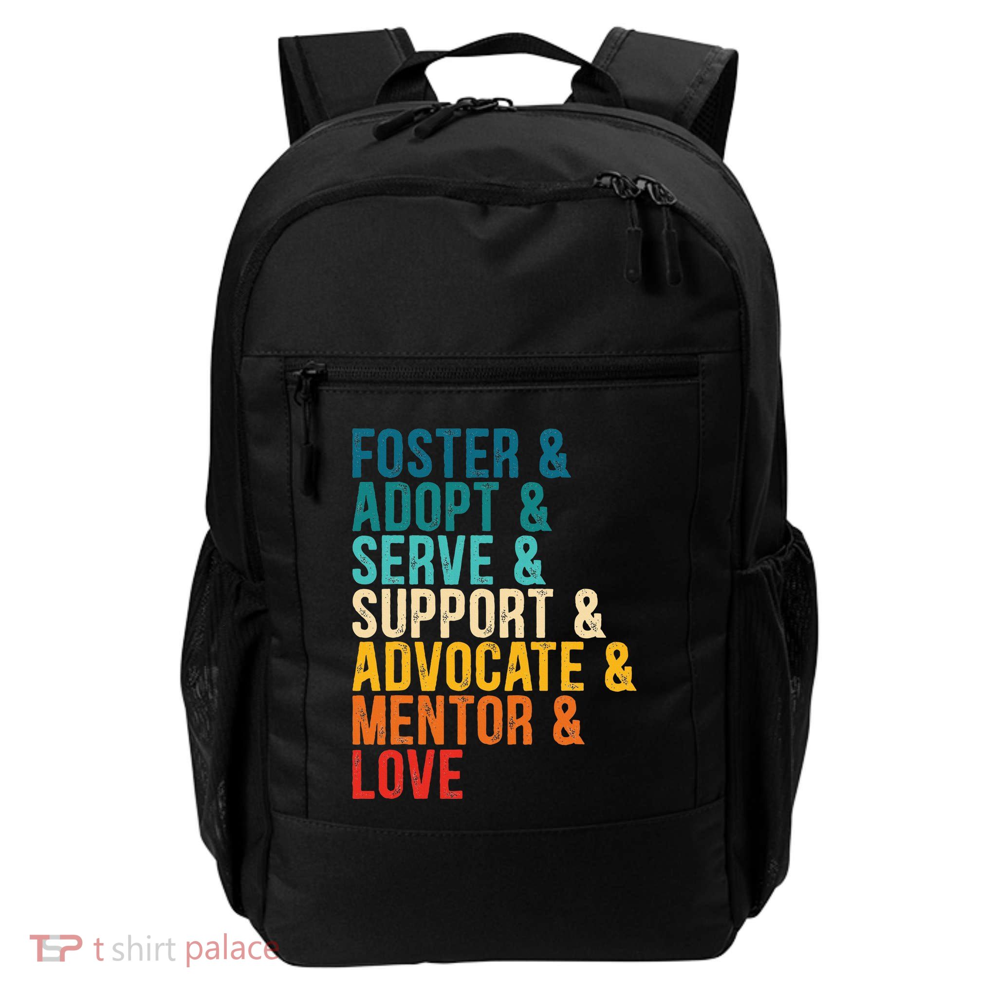Foster Adopt Serve Support Advocate Mentor Love Adoption Daily Commute Backpack