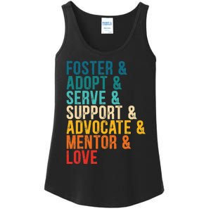 Foster Adopt Serve Support Advocate Mentor Love Adoption Ladies Essential Tank