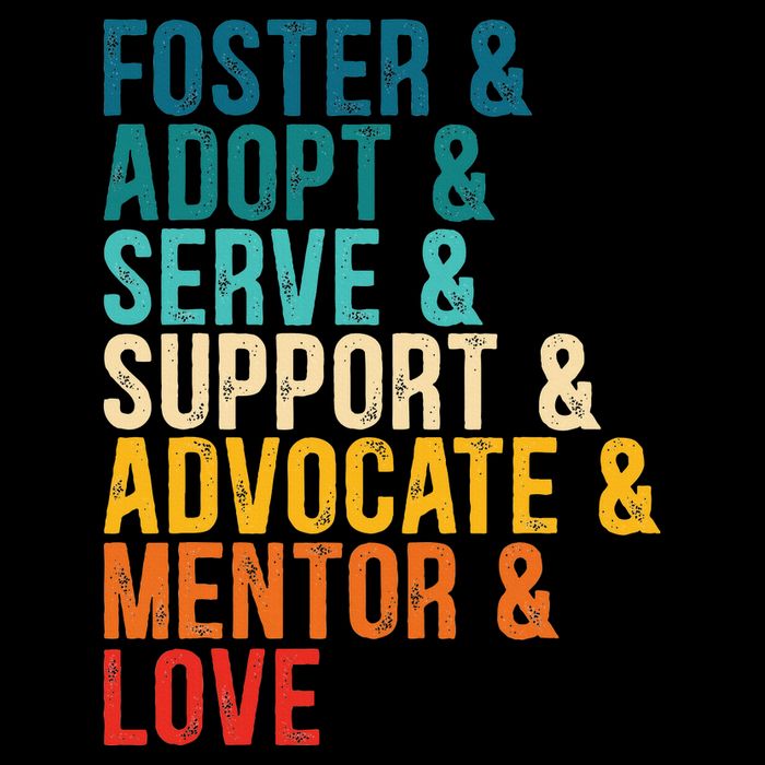 Foster Adopt Serve Support Advocate Mentor Love Adoption 16 in Basic Backpack