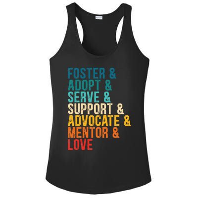 Foster Adopt Serve Support Advocate Mentor Love Adoption Ladies PosiCharge Competitor Racerback Tank