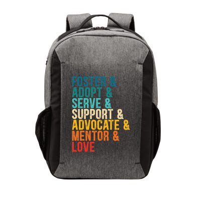Foster Adopt Serve Support Advocate Mentor Love Adoption Vector Backpack