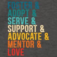 Foster Adopt Serve Support Advocate Mentor Love Adoption Vector Backpack
