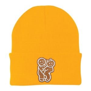 Funny Adult Sex Joke Naughty Gingerbread Make Love Christmas Matching Couple Knit Cap Winter Beanie