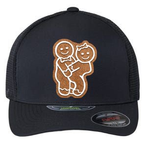 Funny Adult Sex Joke Naughty Gingerbread Make Love Christmas Matching Couple Flexfit Unipanel Trucker Cap