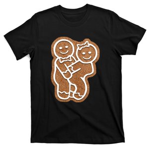 Funny Adult Sex Joke Naughty Gingerbread Make Love Christmas Matching Couple T-Shirt