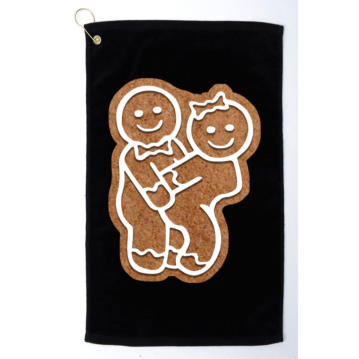 Funny Adult Sex Joke Naughty Gingerbread Make Love Christmas Matching Couple Golf Towel