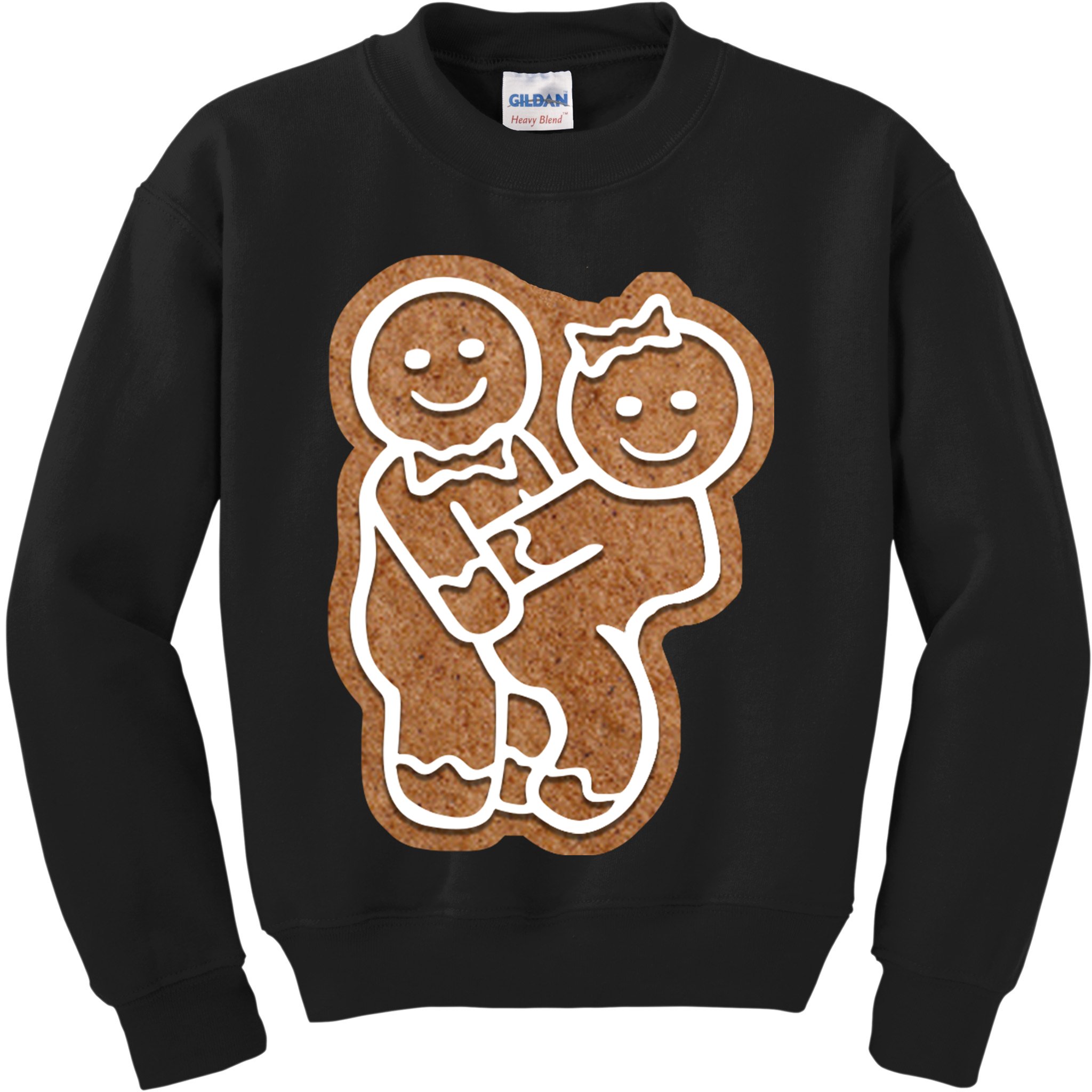 Funny Adult Sex Joke Naughty Gingerbread Make Love Christmas Matching Couple Kids Sweatshirt
