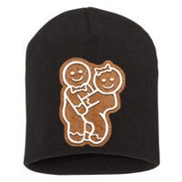 Funny Adult Sex Joke Naughty Gingerbread Make Love Christmas Matching Couple Short Acrylic Beanie