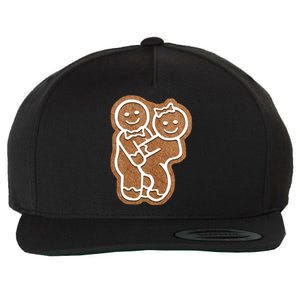 Funny Adult Sex Joke Naughty Gingerbread Make Love Christmas Matching Couple Wool Snapback Cap