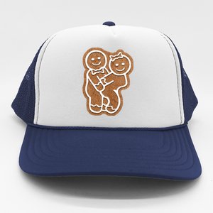 Funny Adult Sex Joke Naughty Gingerbread Make Love Christmas Matching Couple Trucker Hat