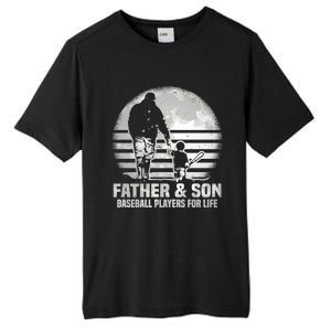 Father And Son Baseball Matching Dad Son Gift Tall Fusion ChromaSoft Performance T-Shirt