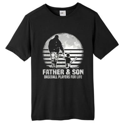 Father And Son Baseball Matching Dad Son Gift Tall Fusion ChromaSoft Performance T-Shirt