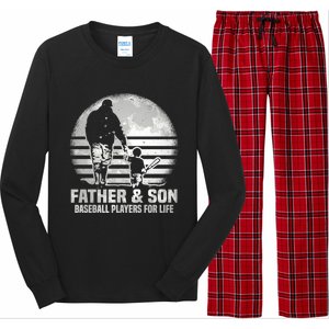 Father And Son Baseball Matching Dad Son Gift Long Sleeve Pajama Set