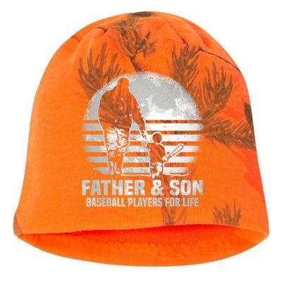 Father And Son Baseball Matching Dad Son Gift Kati - Camo Knit Beanie