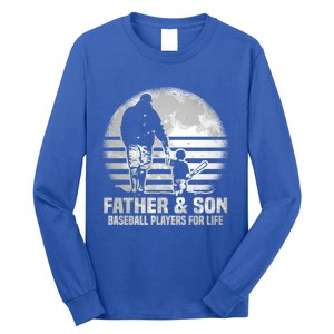 Father And Son Baseball Matching Dad Son Gift Long Sleeve Shirt