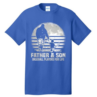 Father And Son Baseball Matching Dad Son Gift Tall T-Shirt