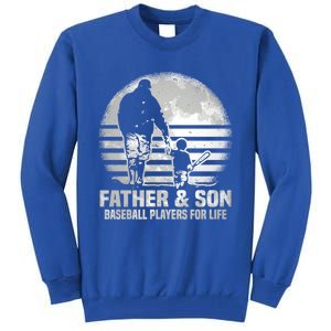 Father And Son Baseball Matching Dad Son Gift Tall Sweatshirt