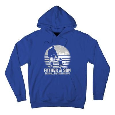 Father And Son Baseball Matching Dad Son Gift Tall Hoodie