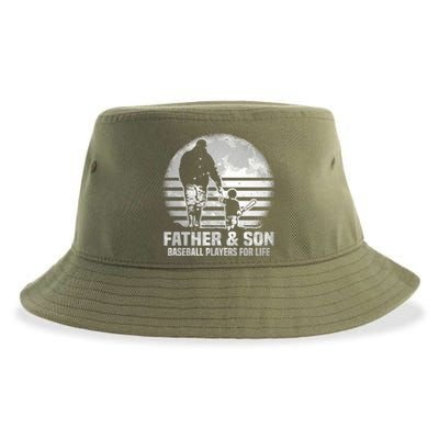 Father And Son Baseball Matching Dad Son Gift Sustainable Bucket Hat