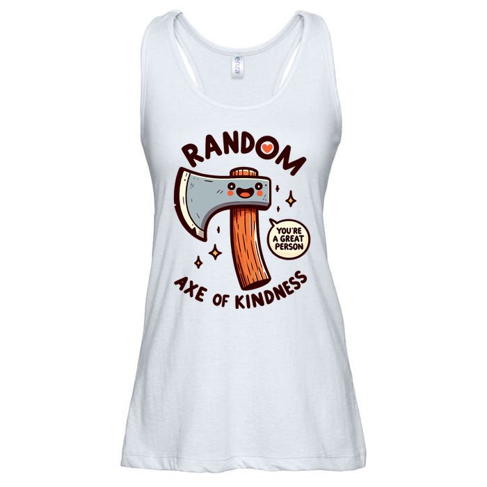 Funny Axe Saying Random Acts Of Kindness Axe Throwing Pun Ladies Essential Flowy Tank