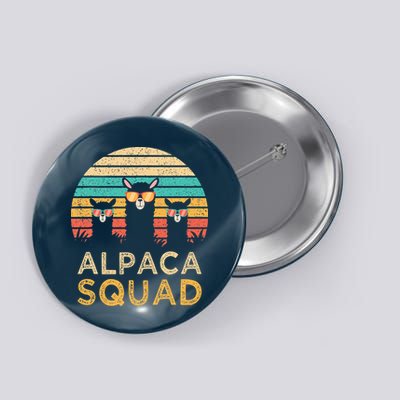 Funny Alpaca Squad Sunglasses Cool Alpacas Vintage Gift Button